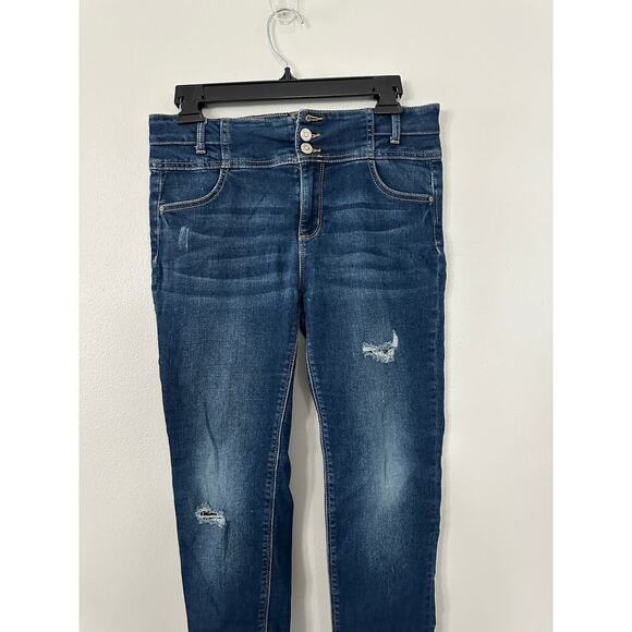 Jordache Raw Hem 3 Button Jeans sz Girls 18 - Picture 2 of 4